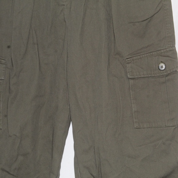 Venus Woman’s Olive Green Cargo Tie-Hem Utility Crop Pants — Size 14 - Picture 6 of 12